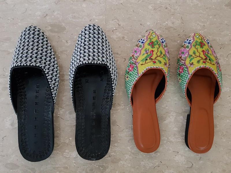 Des mules imprimées